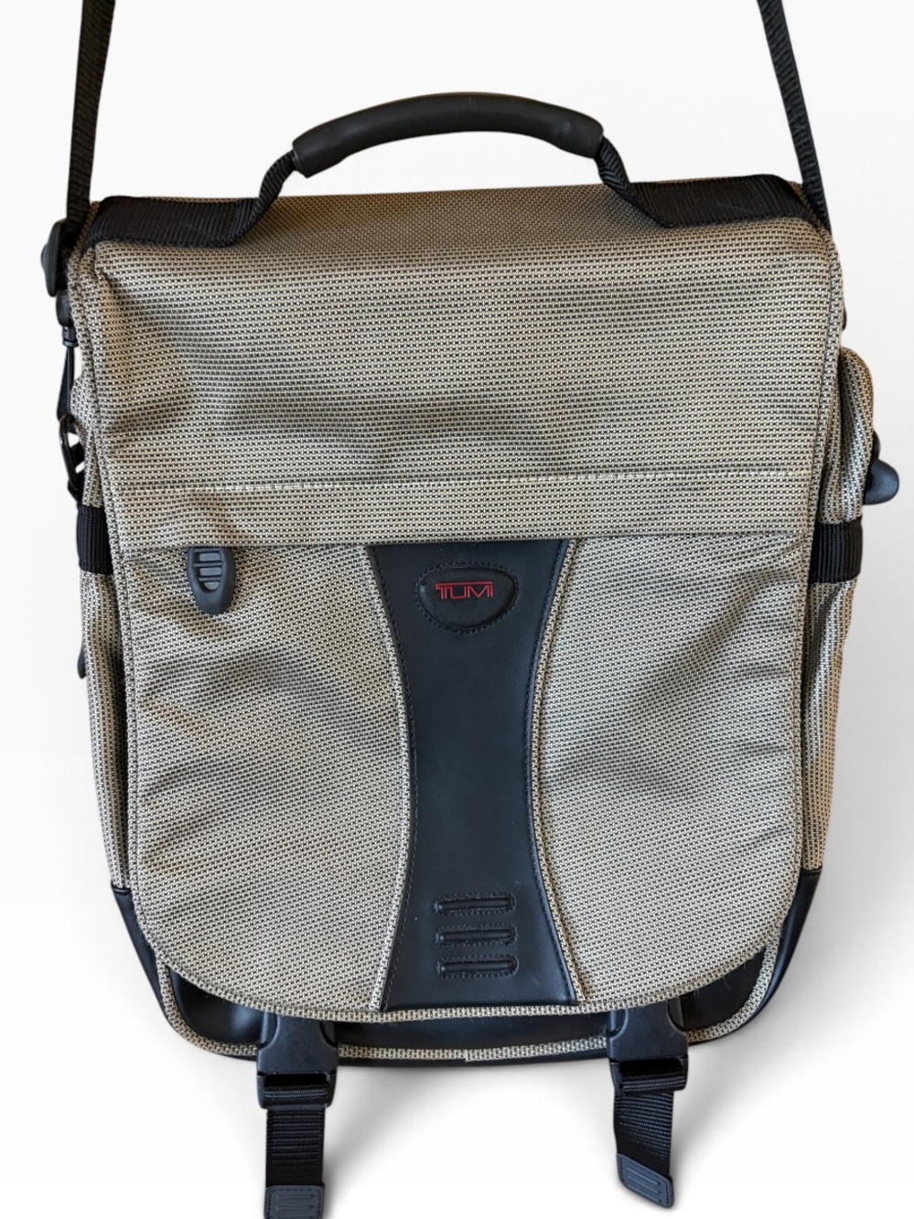 TUMI T Tech Silver Grey Messenger Laptop Bag
